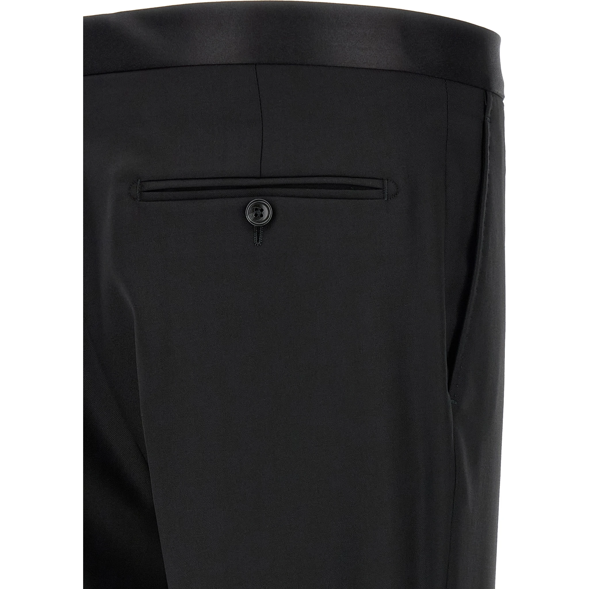 Black Virgin Wool Two-Piece Suit