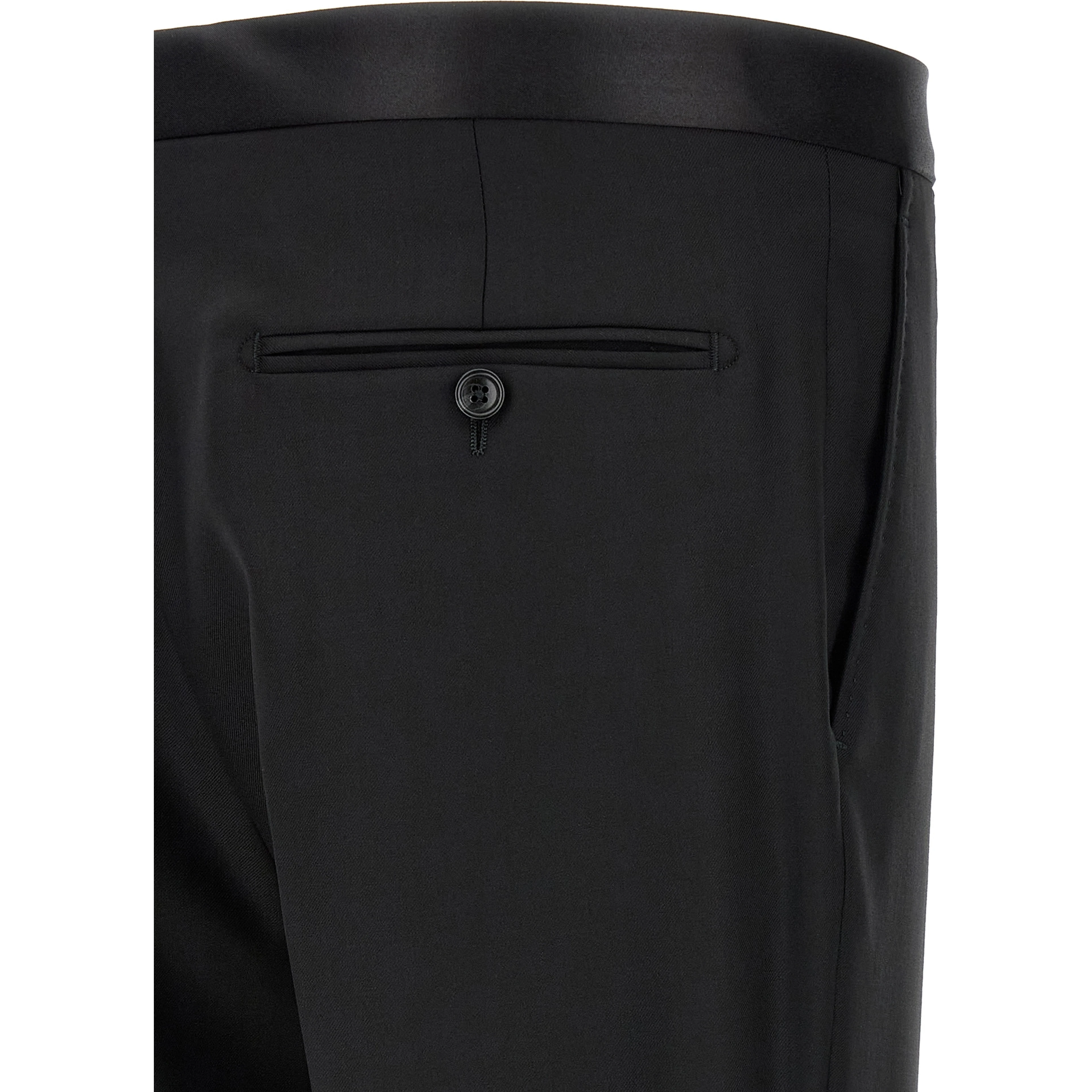 Black Virgin Wool Two-Piece Suit