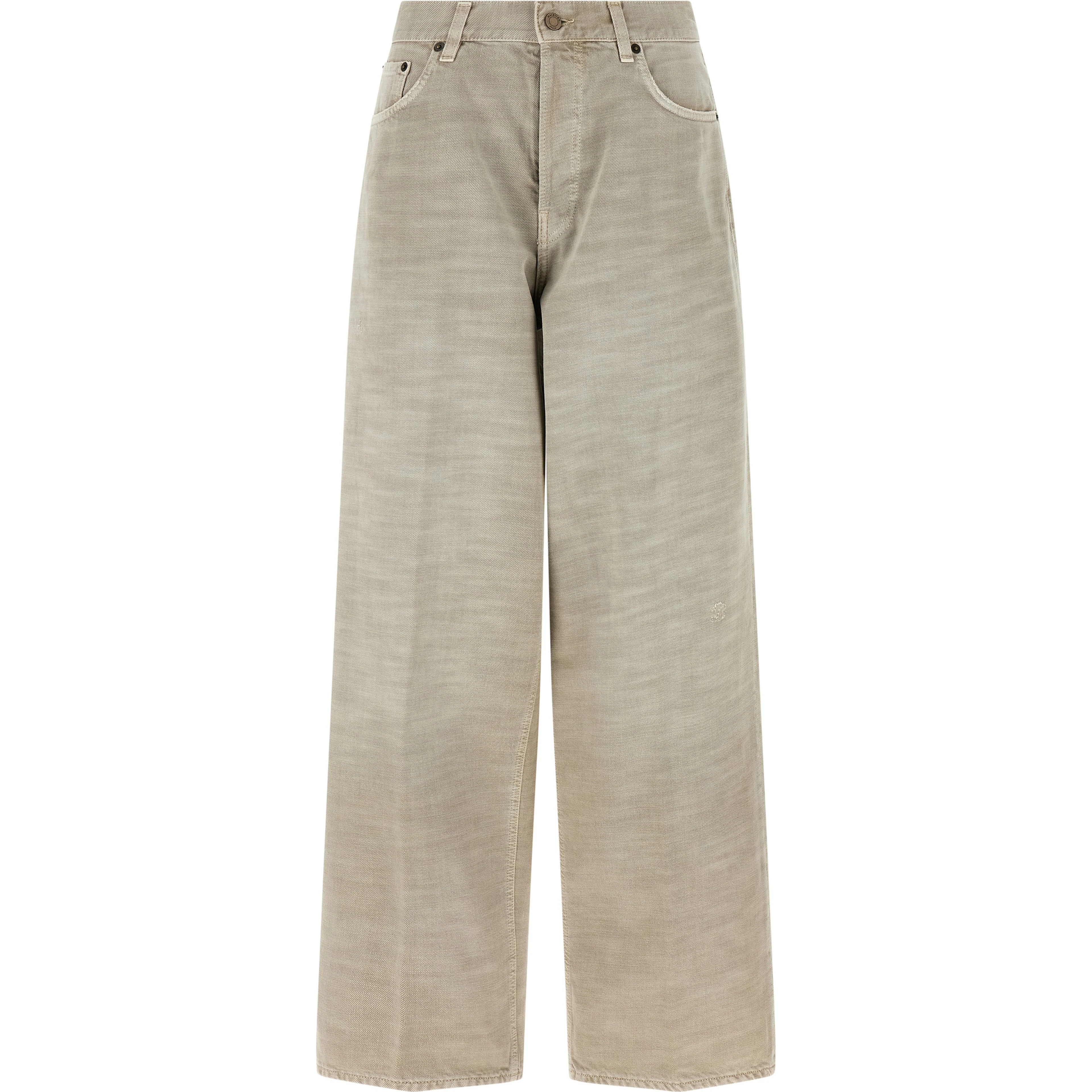 Gray Cotton Jeans Denim