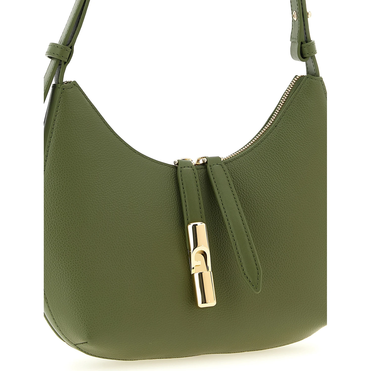 Bicolor Calfskin Shoulder Bag