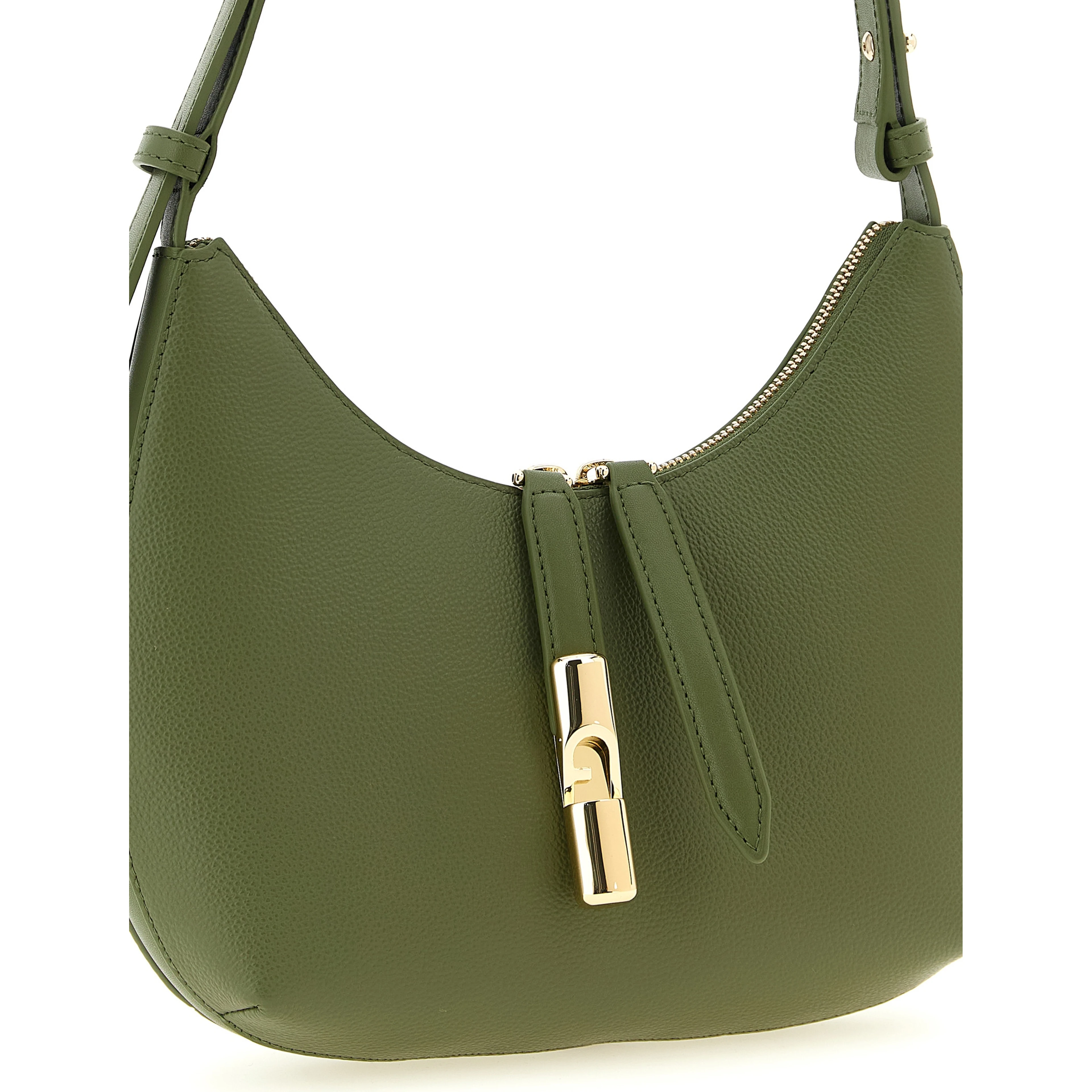 Bicolor Calfskin Shoulder Bag