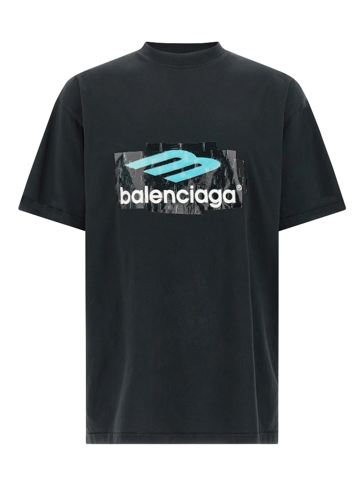 Black Cotton T-Shirt