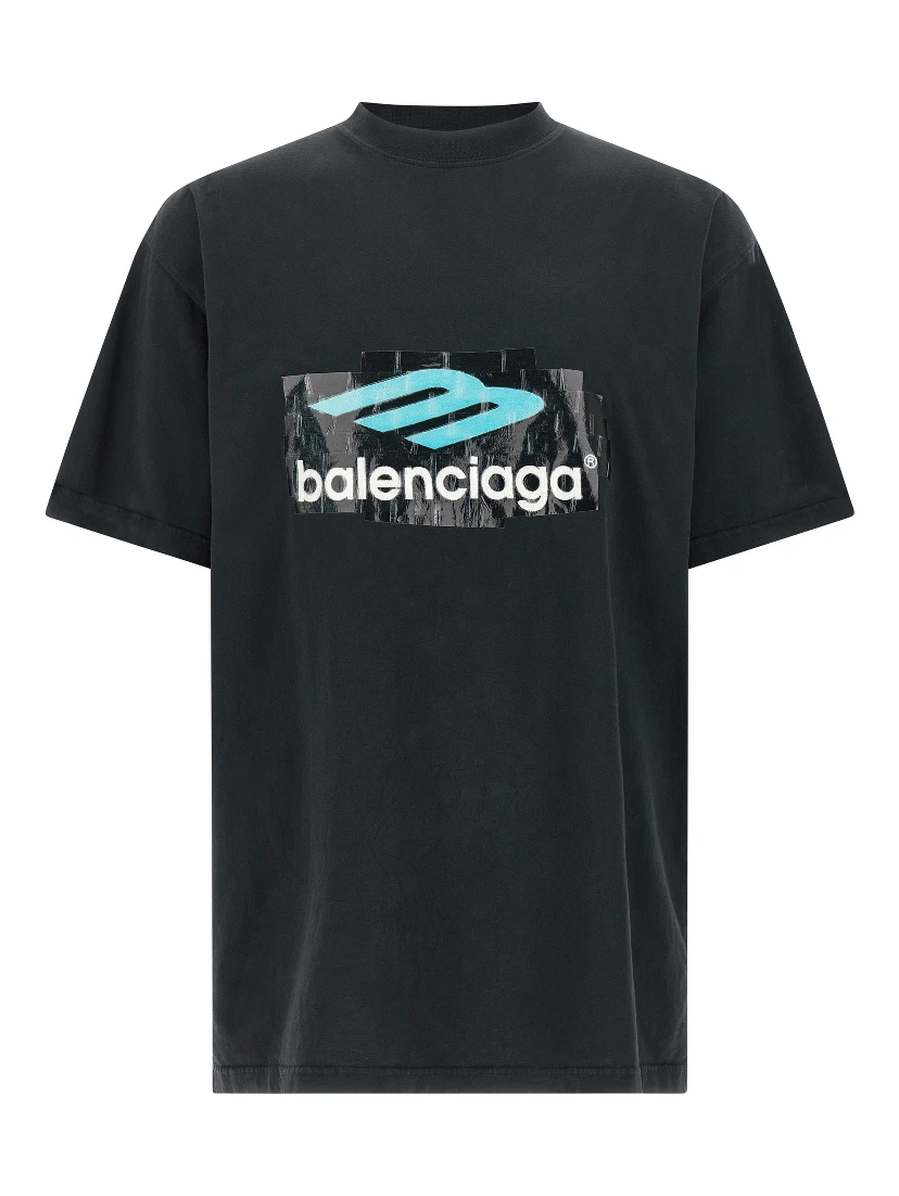 Black Cotton T-Shirt