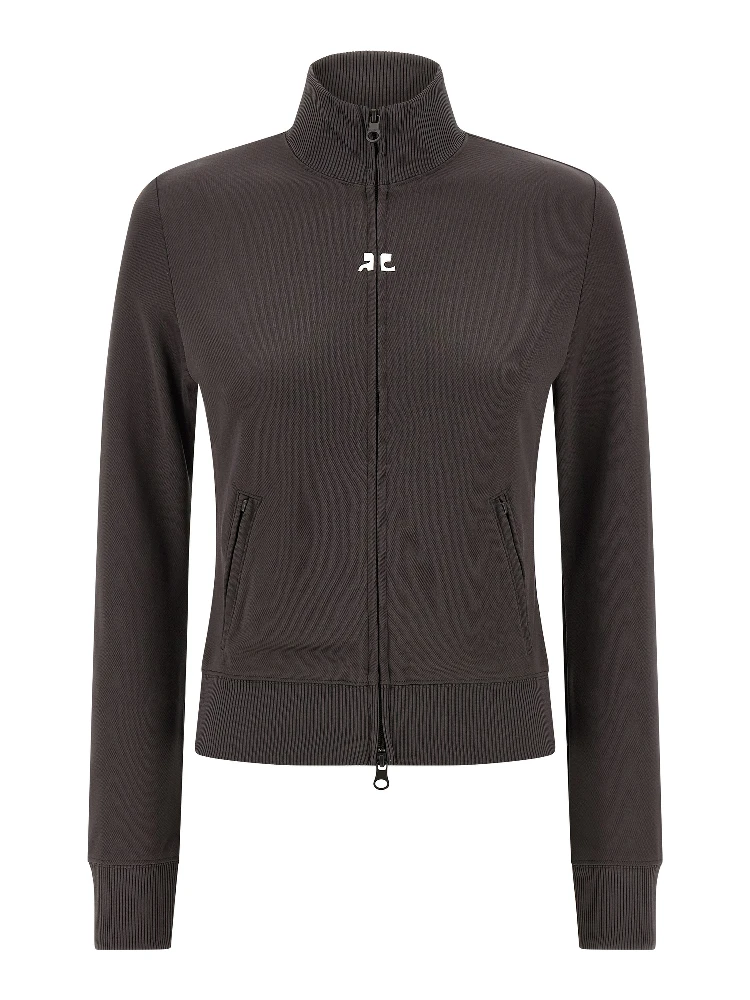 Gray Polyester Sweatshirt