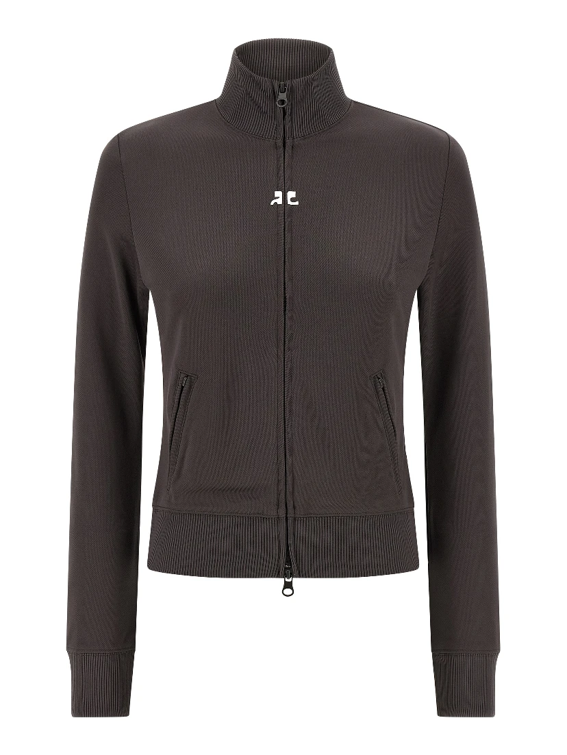 Gray Polyester Sweatshirt