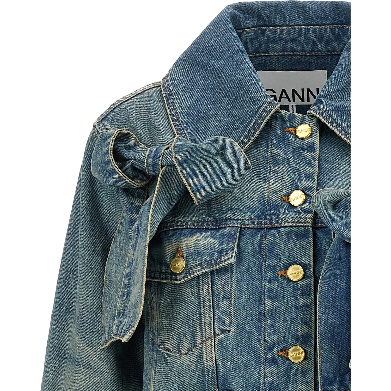 Blue Organic Cotton Denim Jacket