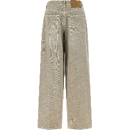 Gray Cotton Jeans Denim
