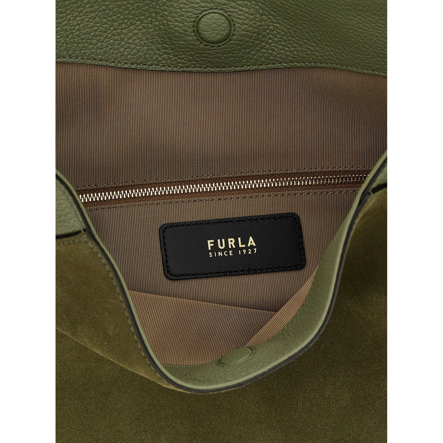 Bicolor Calfskin Shoulder Bag