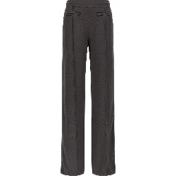 Gray Polyester Joggers (Workout Pants)
