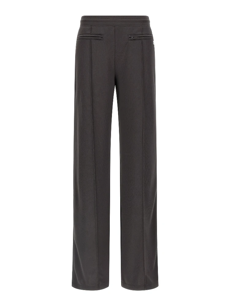 Gray Polyester Joggers (Workout Pants)