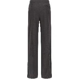Gray Polyester Joggers (Workout Pants)