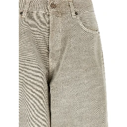 Gray Cotton Jeans Denim