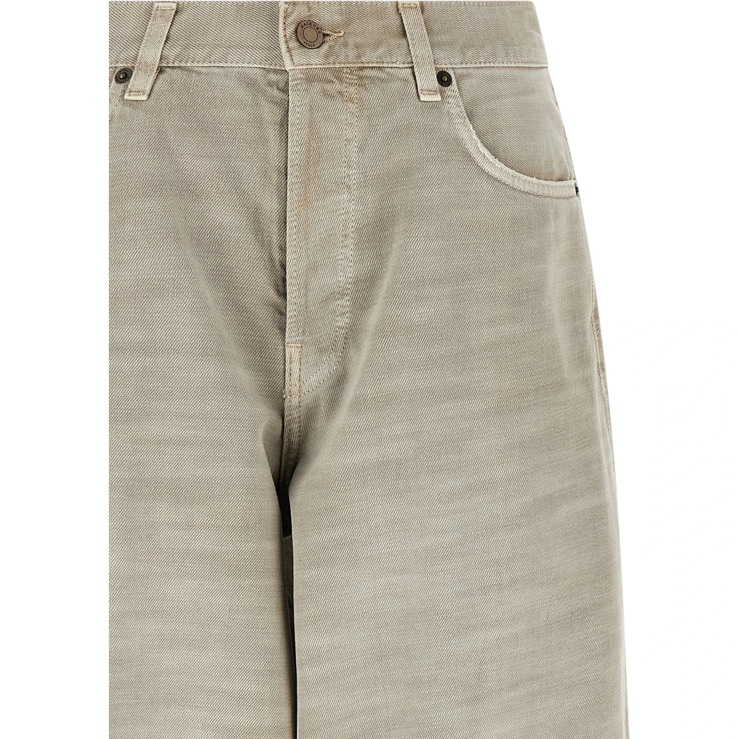 Gray Cotton Jeans Denim