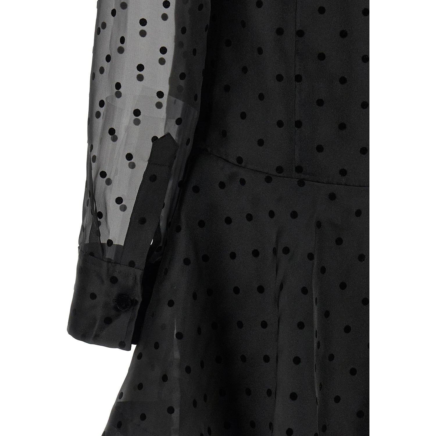 Black Recycled Polyester Short Dress
