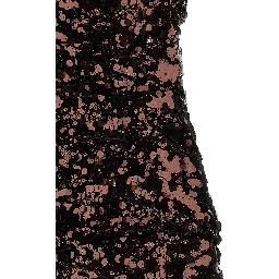 Brown Polyester Short Dress