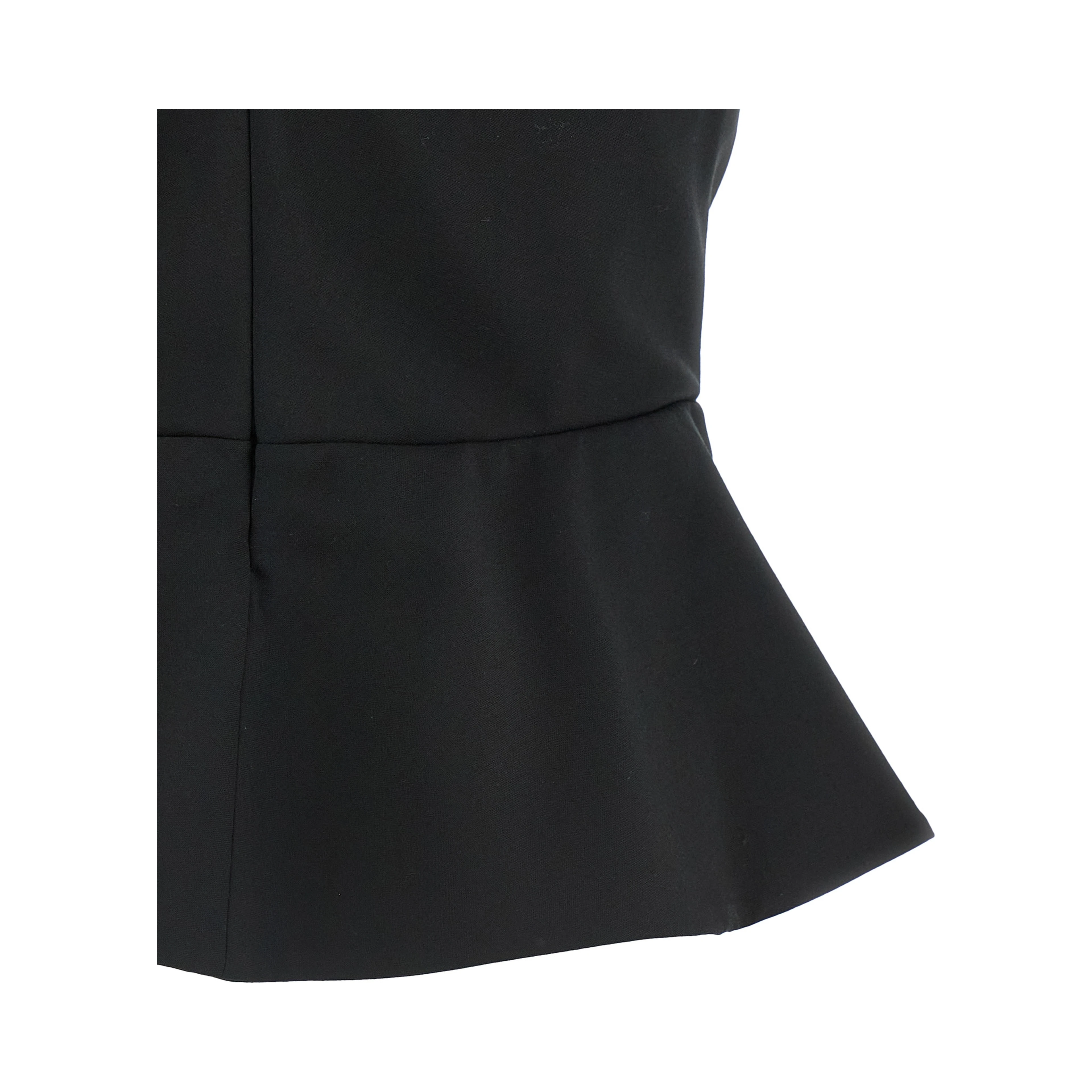 Black Virgin Wool Tank Tops