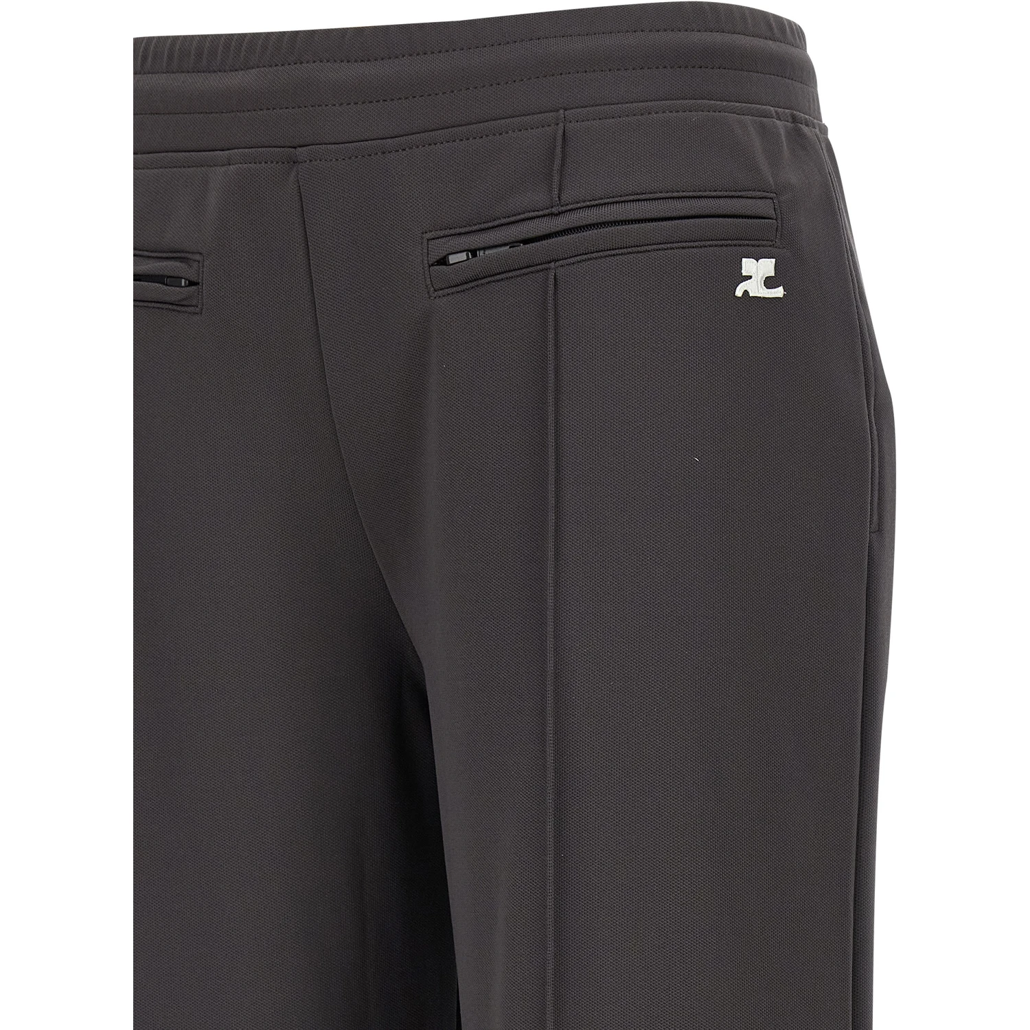 Gray Polyester Joggers (Workout Pants)