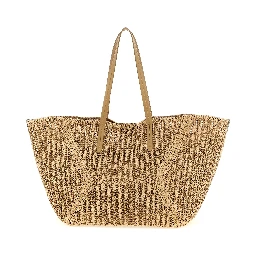 Beige Polyamide Shoulder Bag