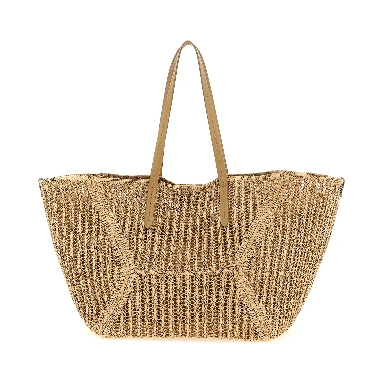 Beige Polyamide Shoulder Bag
