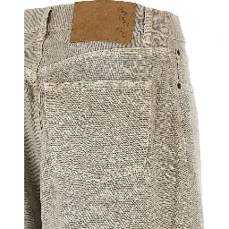 Gray Cotton Jeans Denim