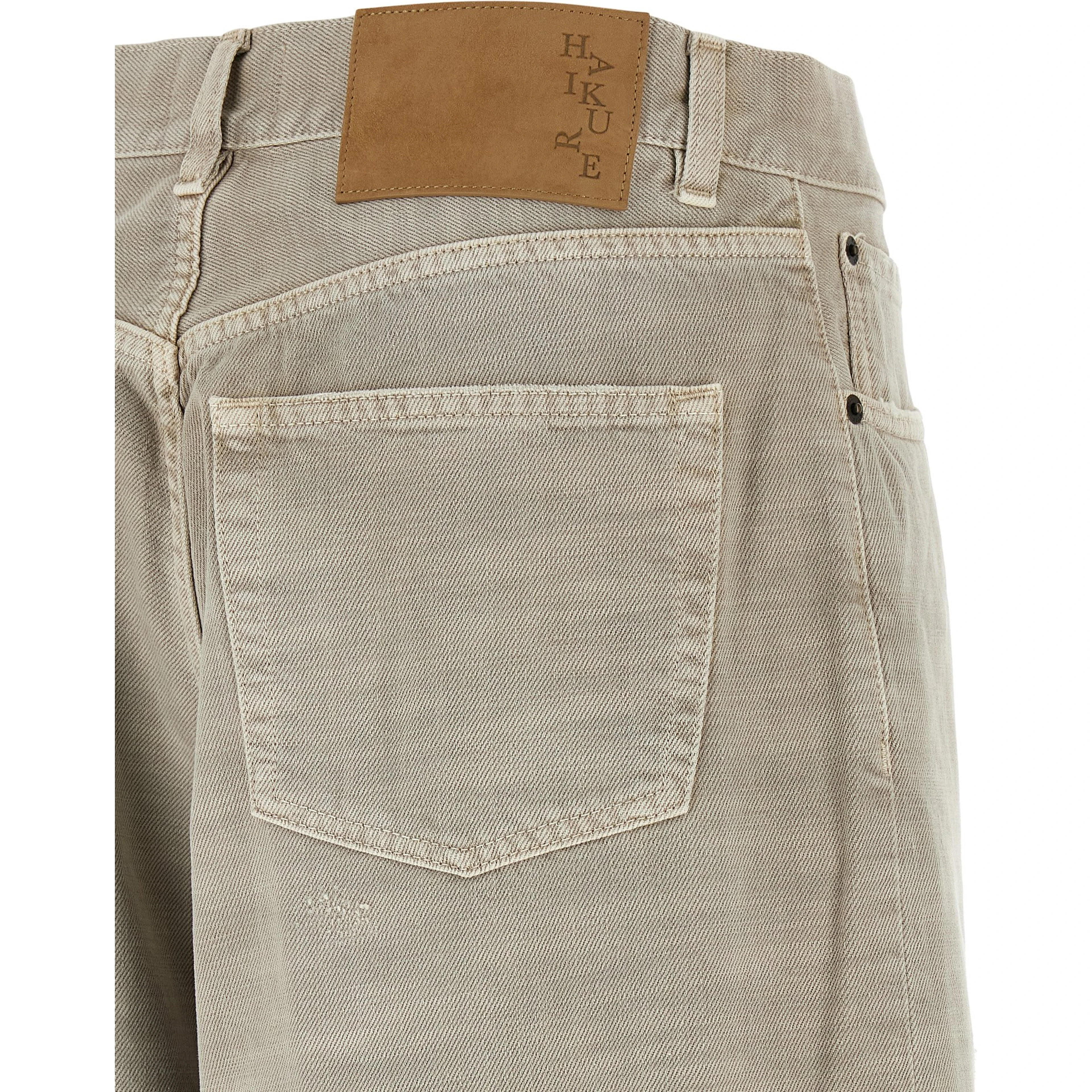 Gray Cotton Jeans Denim