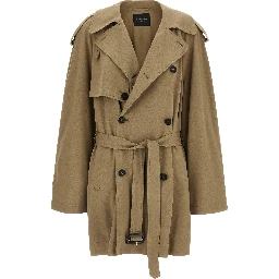 Beige Cotton Coat