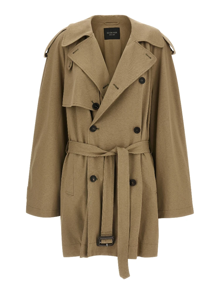Beige Cotton Coat
