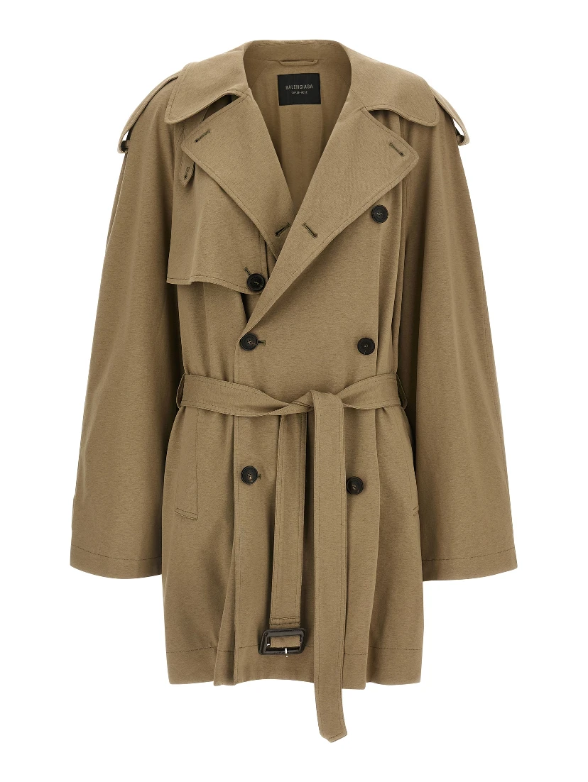 Beige Cotton Coat