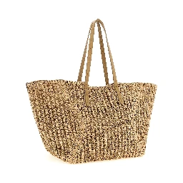 Beige Polyamide Shoulder Bag