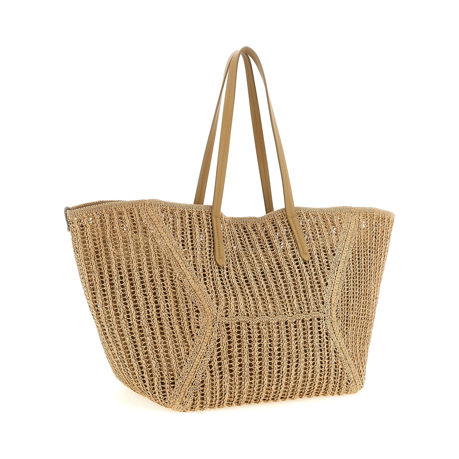 Beige Polyamide Shoulder Bag