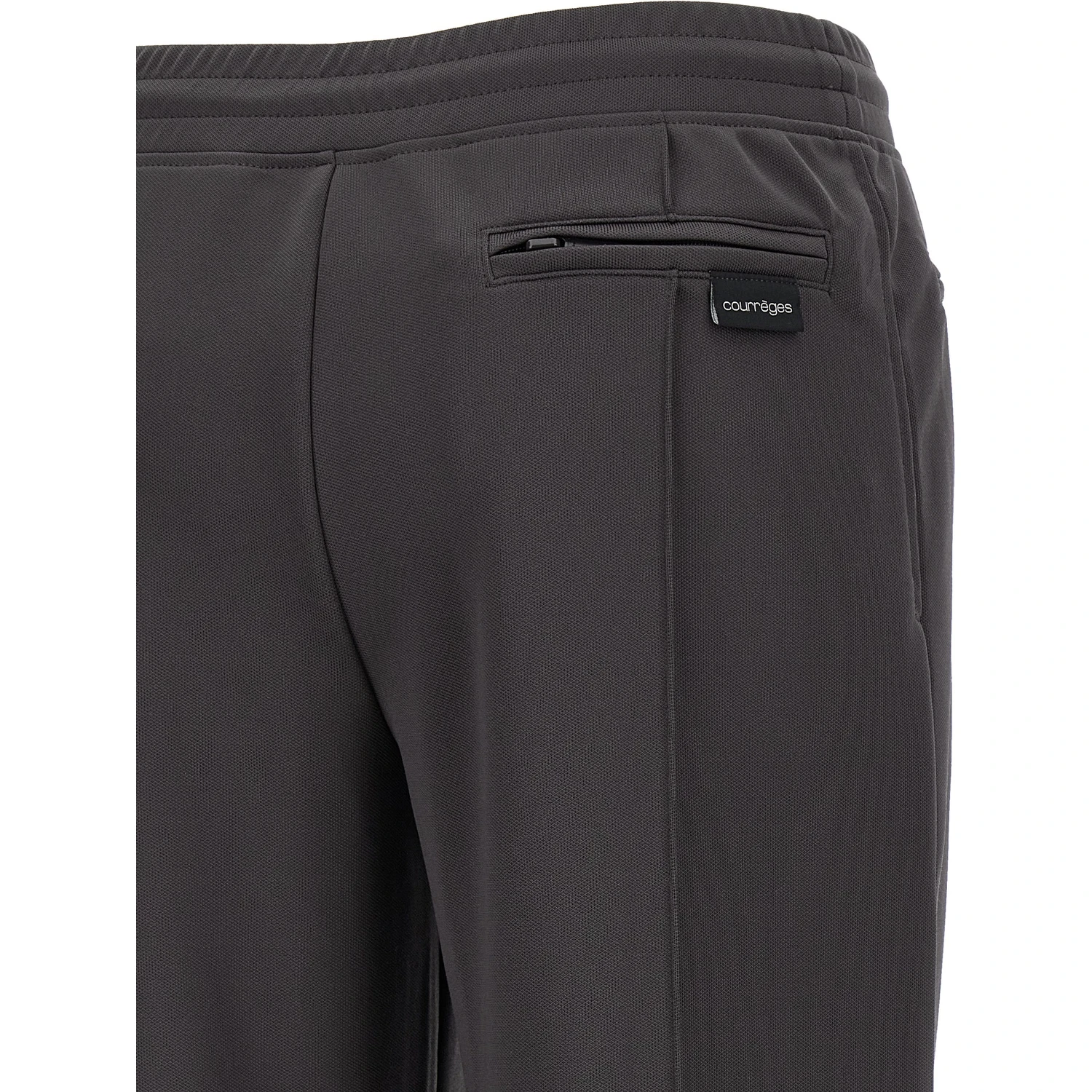 Gray Polyester Joggers (Workout Pants)