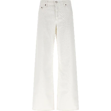 White Cotton Jeans Denim
