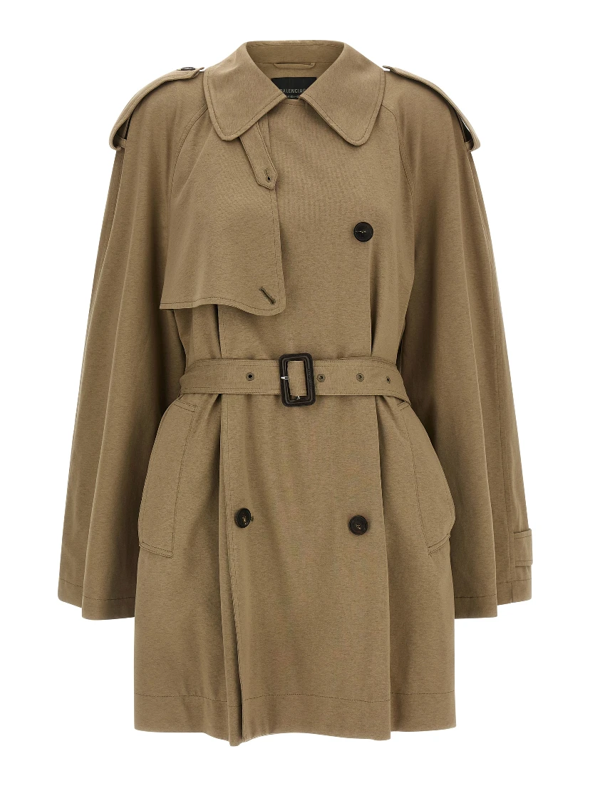 Beige Cotton Coat