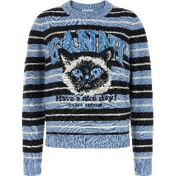 Blue Wool Cardigan