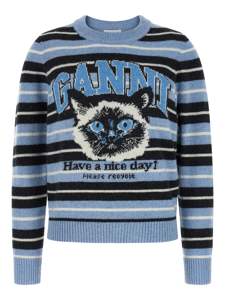 Blue Wool Cardigan