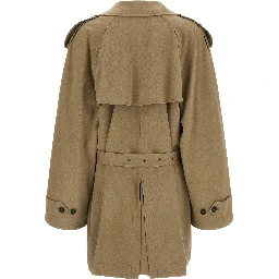 Beige Cotton Coat