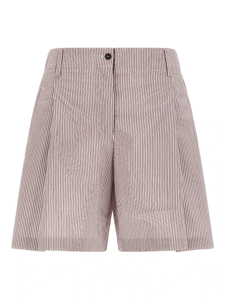 Multicolor Cotton Bermuda Shorts