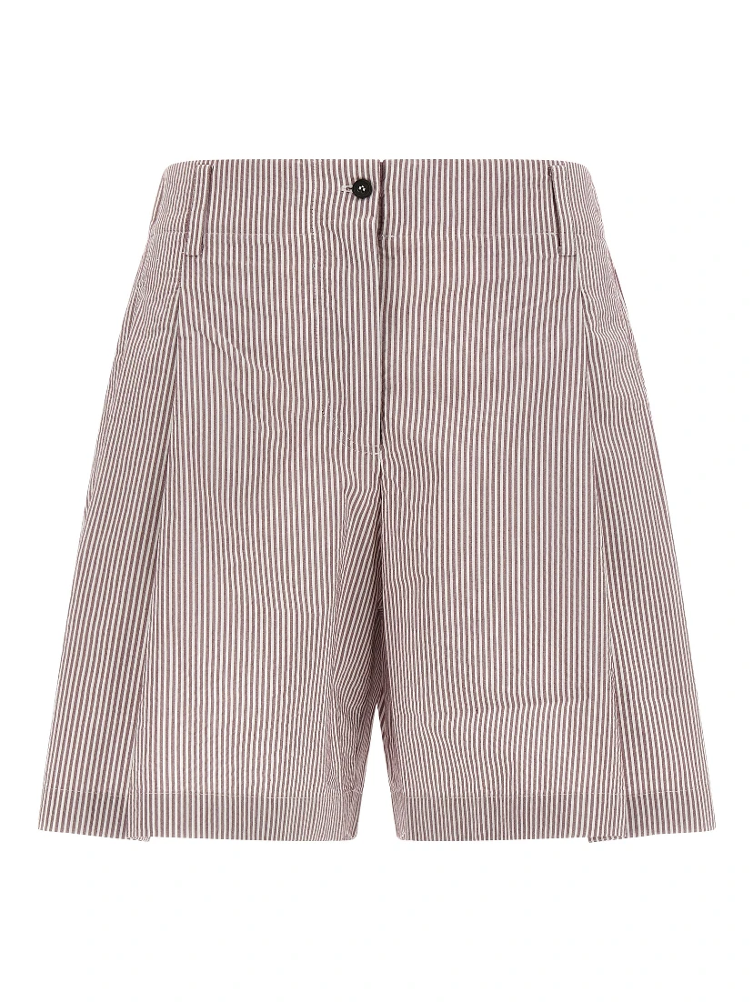 Multicolor Cotton Bermuda Shorts