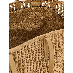 Beige Polyamide Shoulder Bag