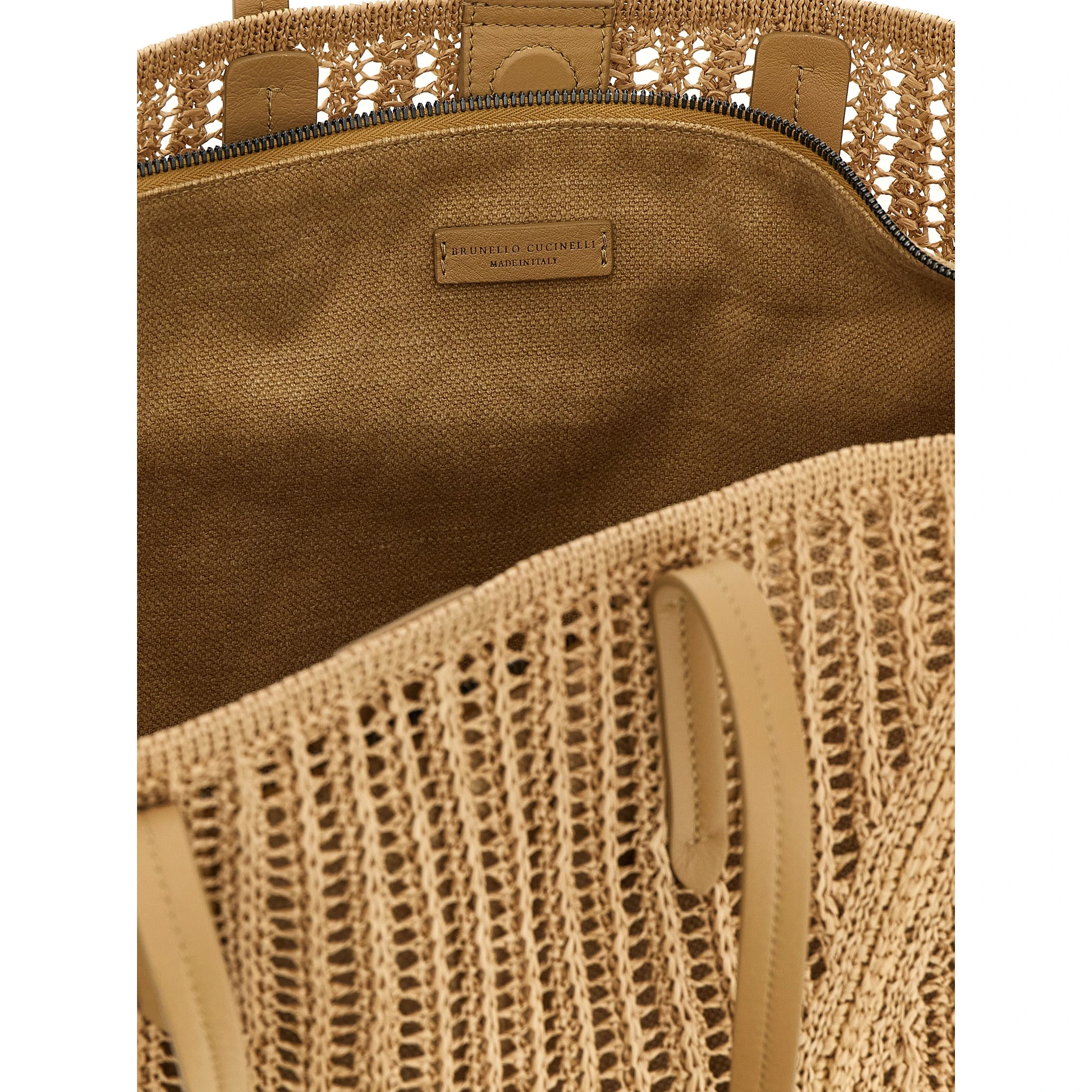 Beige Polyamide Shoulder Bag