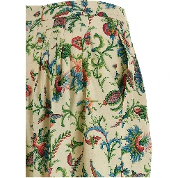 Multicolor Cotton Mini Skirt