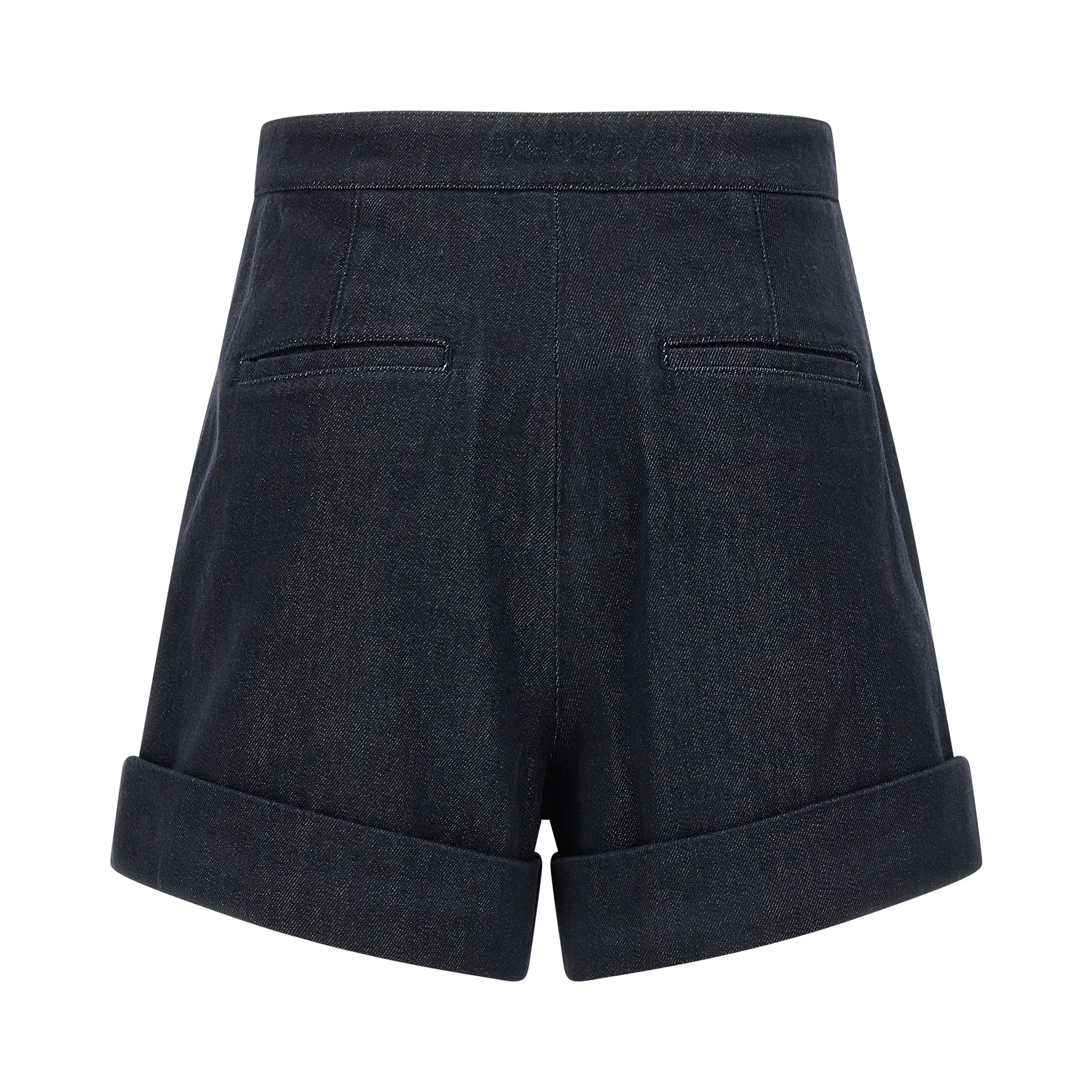 Blue Cotton Bermuda Shorts