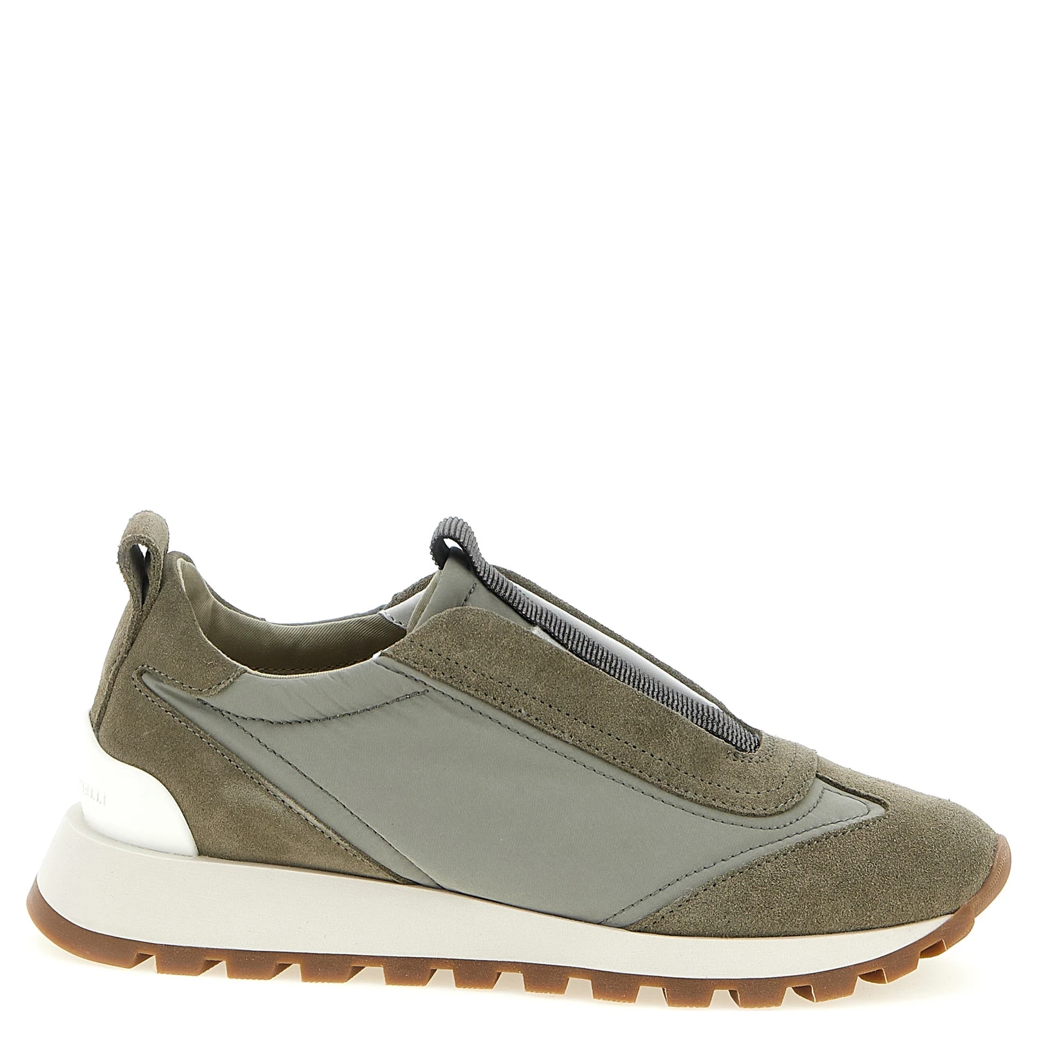 Bicolor Polyester Athletic Sneakers