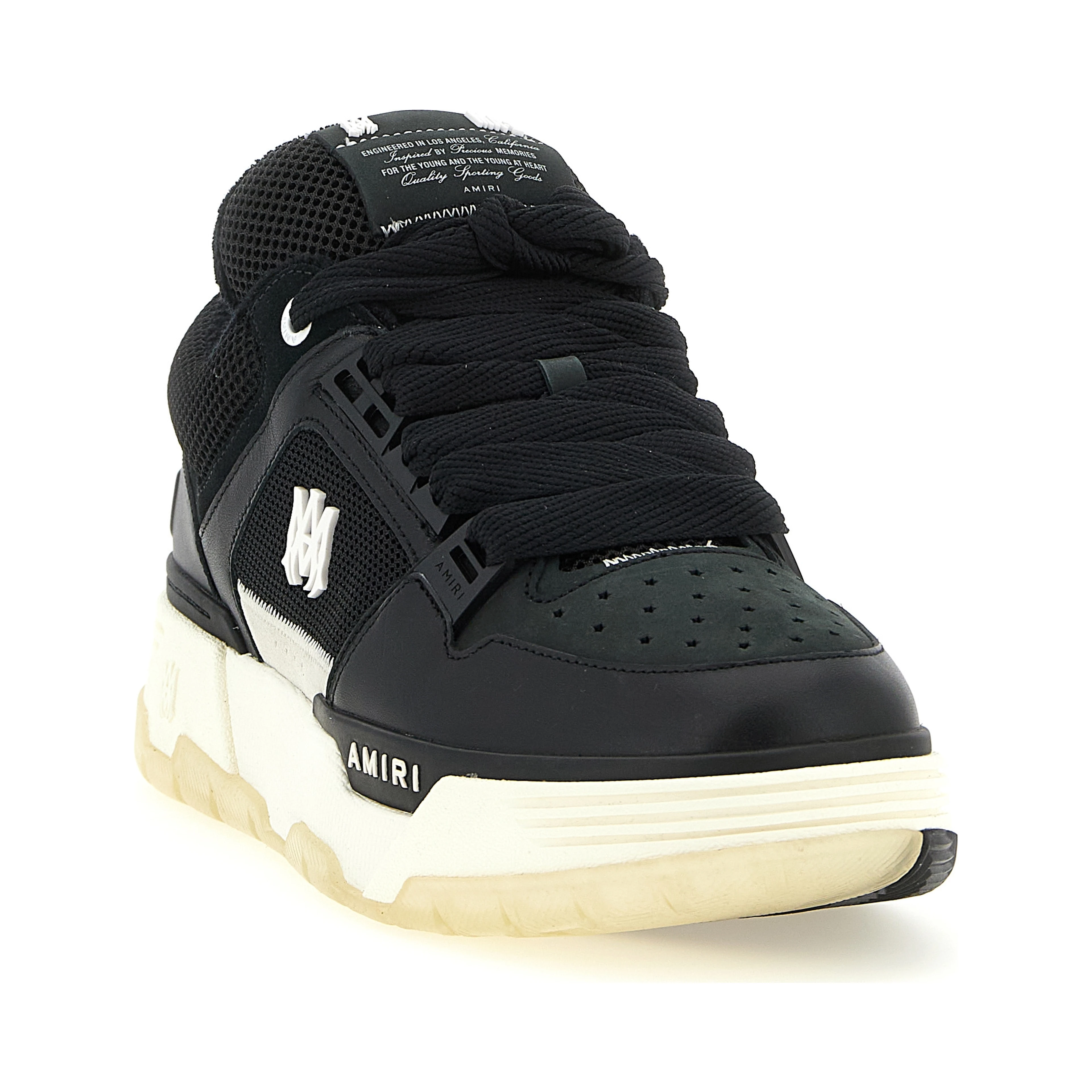 Black Calfskin Athletic Sneakers