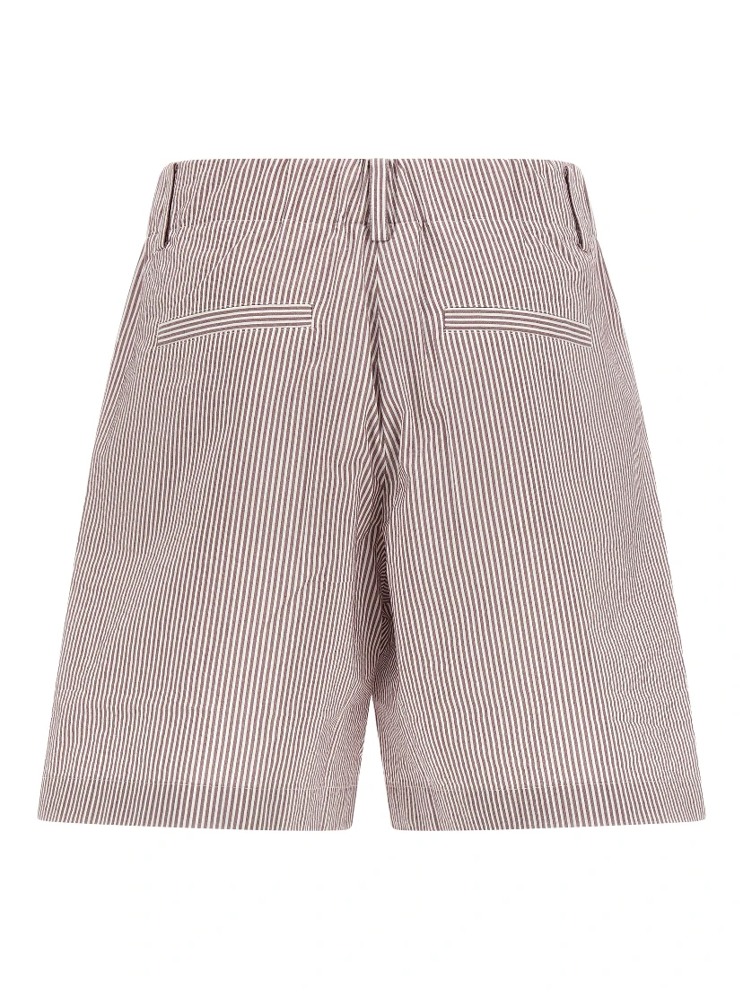 Multicolor Cotton Bermuda Shorts