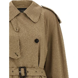 Beige Cotton Coat