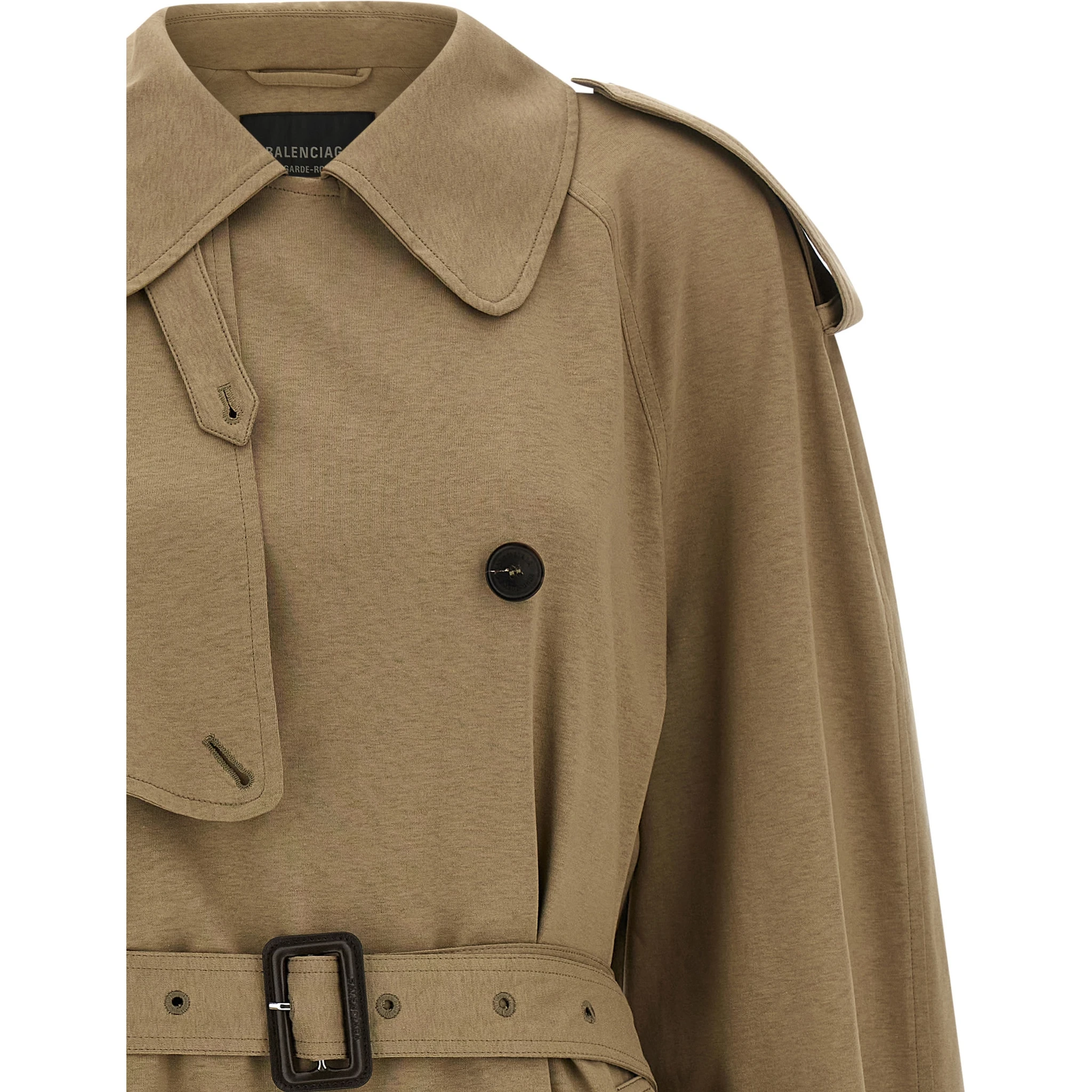 Beige Cotton Coat