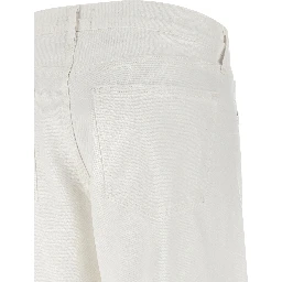 White Cotton Jeans Denim