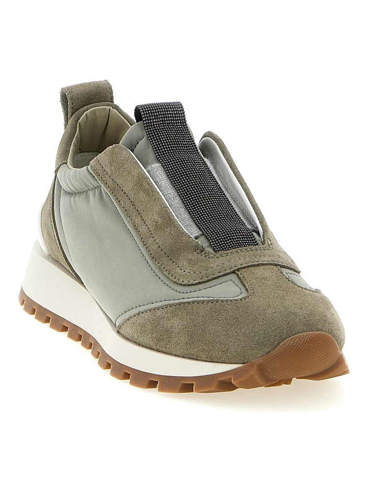 Bicolor Polyester Athletic Sneakers alternative