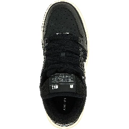 Black Calfskin Athletic Sneakers